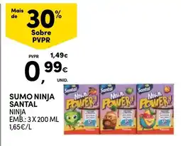 Continente Sumo ninja santal promoção