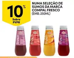 Continente Sumos da marca compal fresco promoção