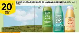 Continente Sumos da marca innocent promoção