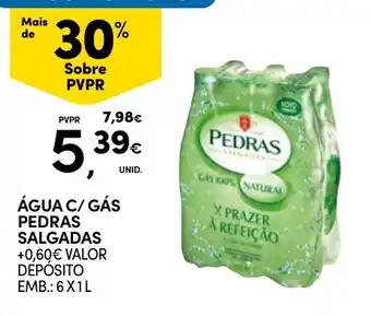 Continente Água c/ gás pedras salgadas promoção
