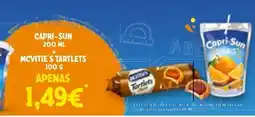 Continente Capri-Sun Mcvitie's Tartlets promoção