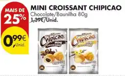Pingo Doce Mini croissant chipicao chocolate/baunilha promoção