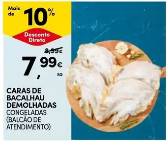 Continente Caras de bacalhau demolhadas congeladas promoção