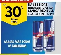 Continente nas bebidas energéticas da marca red bull promoção