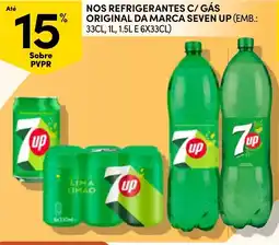 Continente Nos refrigerantes c/ gás original da marca seven up promoção