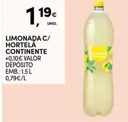 Continente Limonada c/ hortelã continente promoção