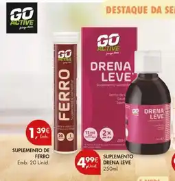 Pingo Doce Go active suplemento de ferro promoção