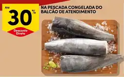 Continente Pescada congelada do balcão de atendimento promoção