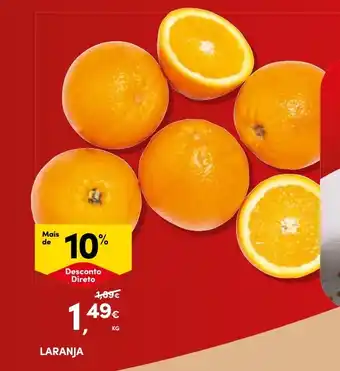 Continente Laranja promoção