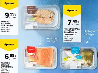 Continente Ovas de bacalhau continente promoção