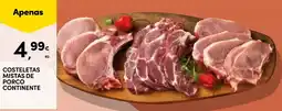 Continente Costeletas mistas de porco continente promoção