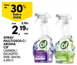 Continente spray multiusos c/ aroma cif promoção