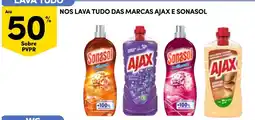 Continente Lava tudo das marcas ajax e sonasol promoção