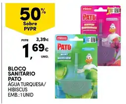 Continente Bloco sanitário pato água turquesa/hibiscus promoção