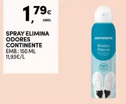 Continente spray elimina odores continente promoção