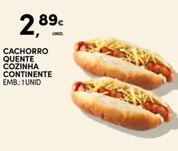 Continente Cachorro quente cozinha continente promoção