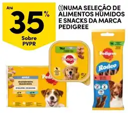 Continente alimentos humidos e snacks da marca pedigree promoção