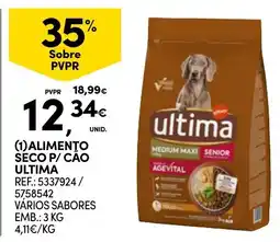 Continente Alimento seco p/ cão ultima promoção