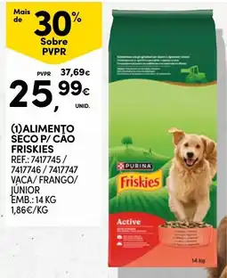 Continente alimento seco p/ cão friskies promoção