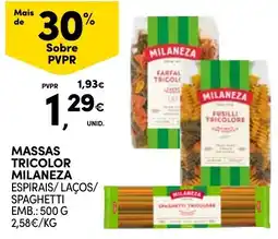 Continente massas tricolor milaneza promoção
