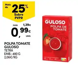 Continente Polpa tomate guloso promoção