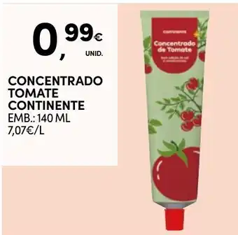 Continente Concentrado tomate continente promoção