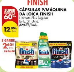 Pingo Doce Cápsulas p/máquina da loiça finish ultimate plus regular promoção