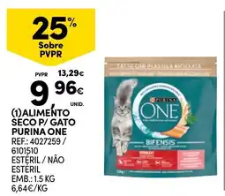 Continente alimento seco p/ gato purina one promoção