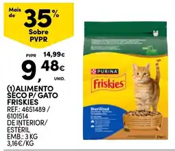 Continente alimento seco p/ gato friskies promoção
