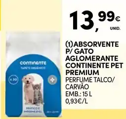 Continente Absorvente p/ gato aglomerante continente pet premium promoção