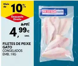 Continente filetes de peixe gato congelados promoção