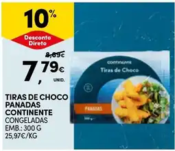 Continente Tiras de choco panadas continente promoção