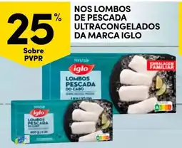 Continente Nos lombos de pescada ultracongelados da marca iglo promoção