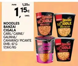 Continente Noodles banzai cigala promoção