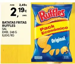 Continente Batatas fritas ruffles promoção