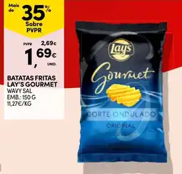 Continente Batatas fritas lay's gourmet promoção