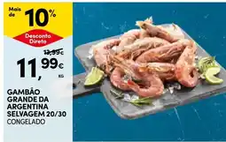 Continente Gambão grande da argentina selvagem 20/30 congelado promoção