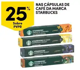 Continente Nas cápsulas de café da marca starbucks promoção