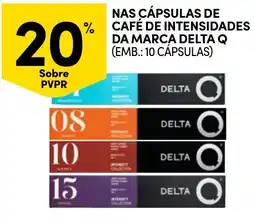 Continente Nas cápsulas de café de intensidades da marca delta promoção