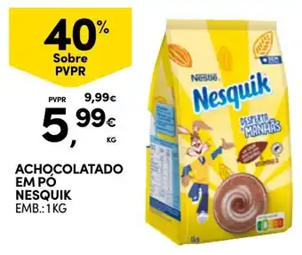 Continente achocolatado em pó nesquik promoção