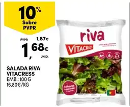 Continente Salada riva vitacress promoção