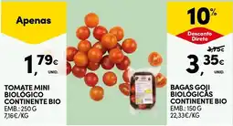 Continente Tomate mini biológico continente bio promoção