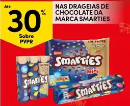 Continente drageias de chocolate da marca smarties promoção
