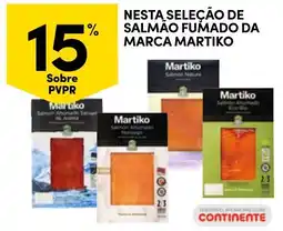 Continente Nesta seleção de salmao fumado da marca martiko promoção