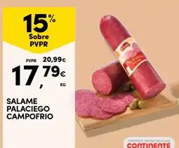Continente Salame palaciego campo frio promoção