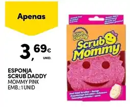 Continente esponja scrub daddy mommy pink promoção