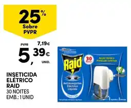 Continente Inseticida elétrico raid promoção