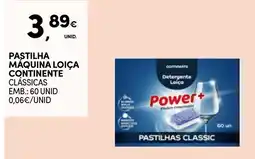 Continente Pastilha máquina loiça continente classic promoção