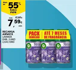 Continente Recarga airwick lavanda promoção