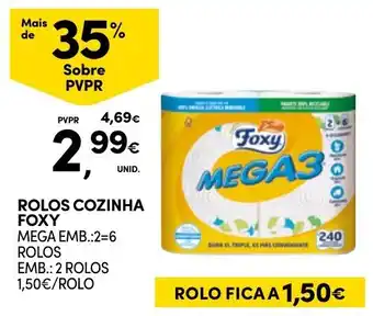 Continente Rolos cozinha foxy mega promoção